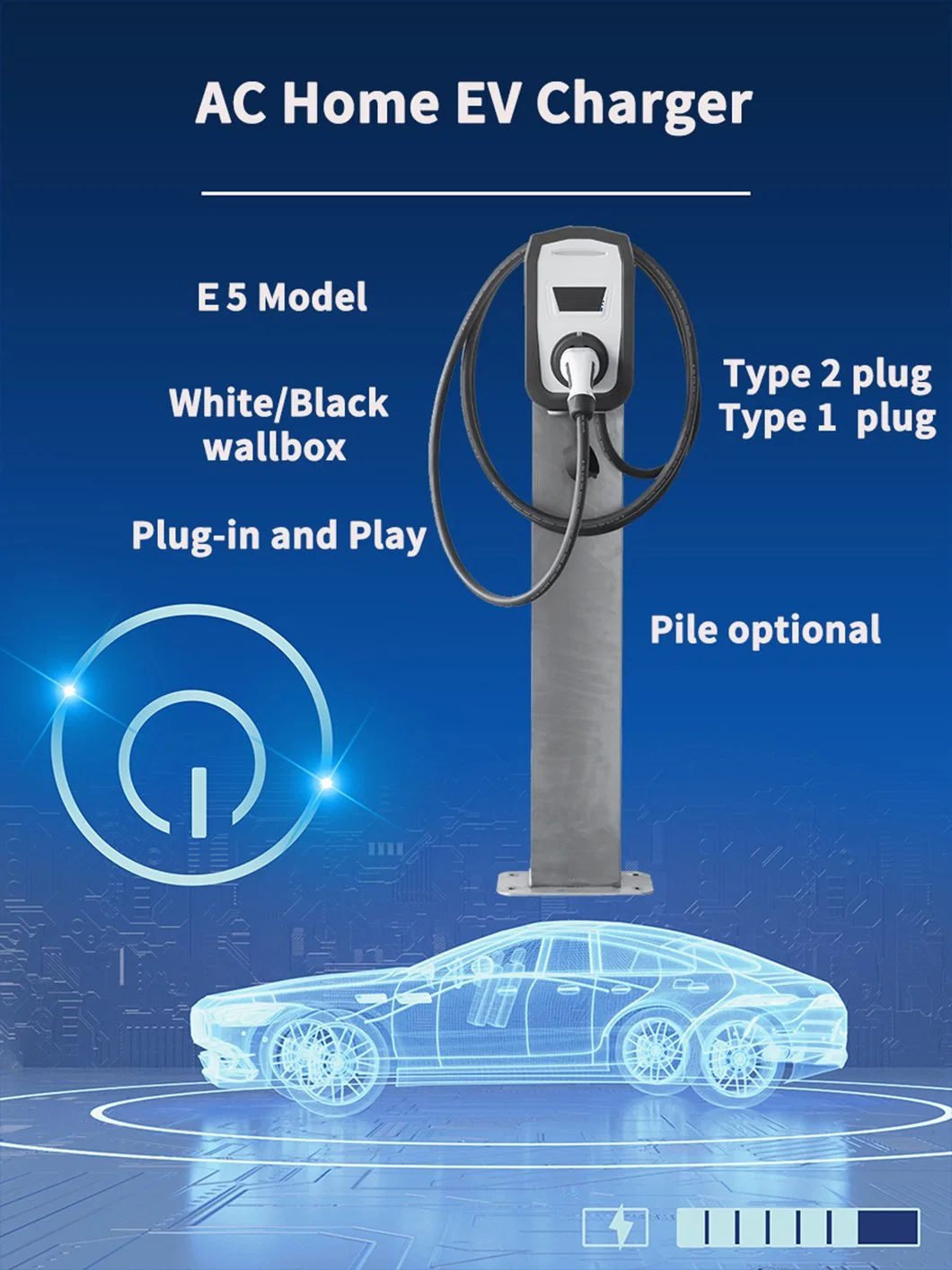 IEC 62196 Passed/Battery Charger/Universal Charger 22kw 32A EV Car Charger with Ce