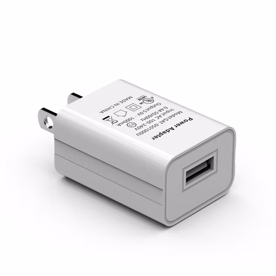 Us Plug 5V 1A 2A 2.4A 2.5A USB Charger Wall Mount Cell Phone Charger with UL FCC Certificates